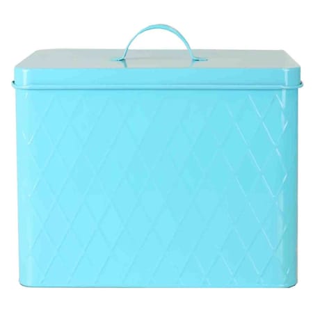 Home Basics Tin Bread Box Turquoise CS47385